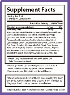 Glycotide Supplement Facts