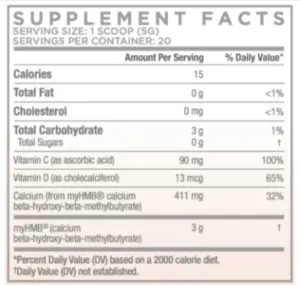 Muscle Genesis Supplement Facts