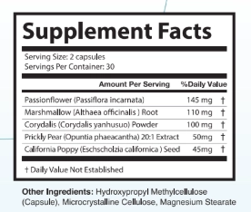 Nervion Supplement Facts